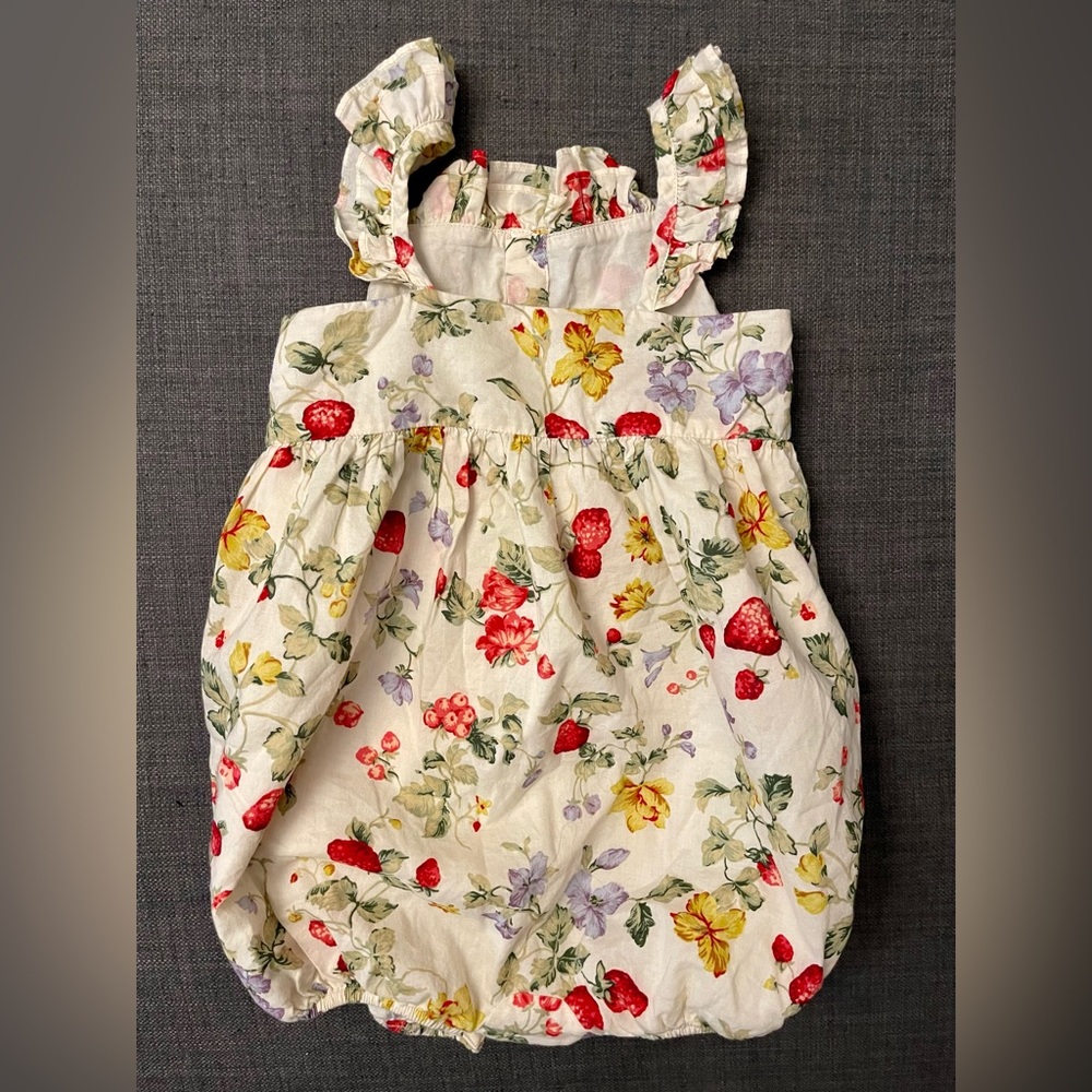 Ralph Lauren Floral Cotton Batiste Bubble Shortall